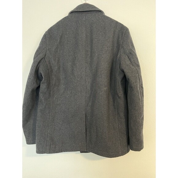 Michael‎ Kors Coat Men’s L Large Gray Wool Blend Jacket Button Up - Picture 3 of 8